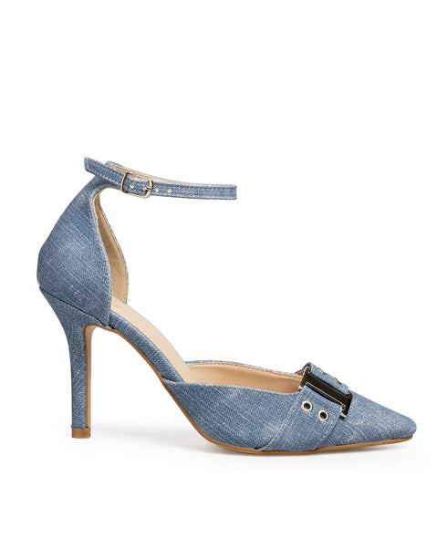 Zapatilla Mezclilla Denim Ankle Strap 28526